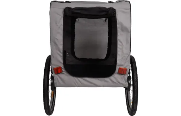 Flamingo Honden Fietskar Juliette grijs/zwart Flamingo Honden Fietskar Juliette grijs/zwart