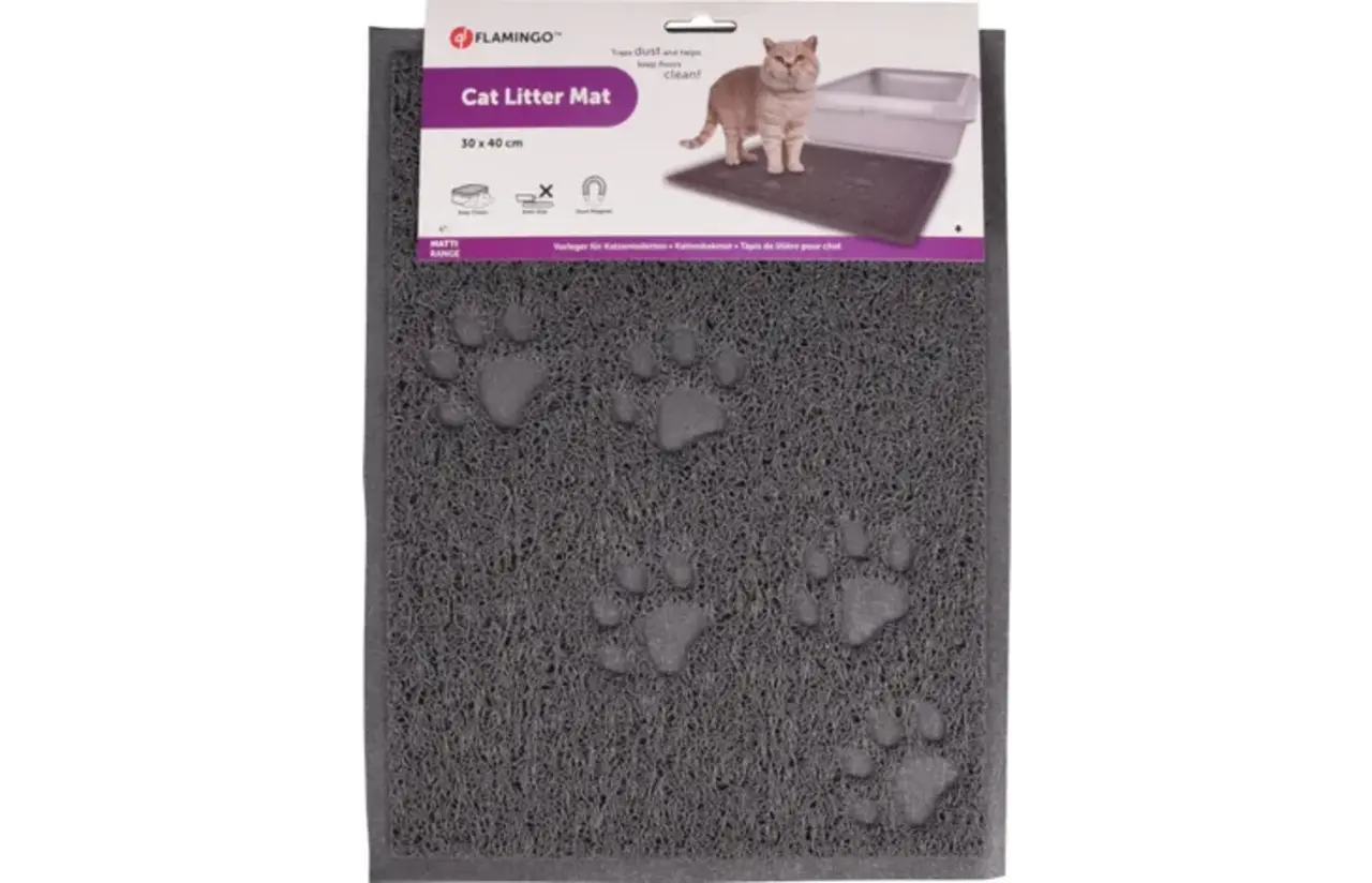 Flamingo Kattenbak mat 40 x 30 cm