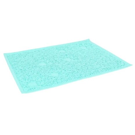 Flamingo Kattenbak mat Turquoise  40 x 30 cm