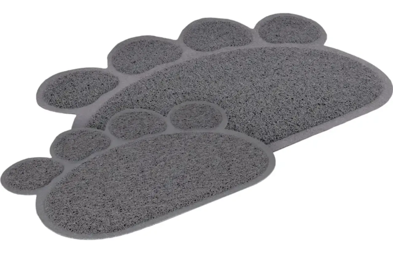 Flamingo Kattenbak mat Paw Pitou grijs