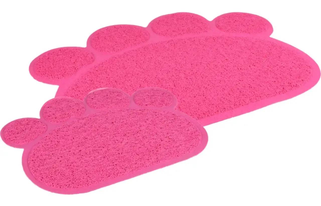 Flamingo Kattenbak mat Paw Pitou roze