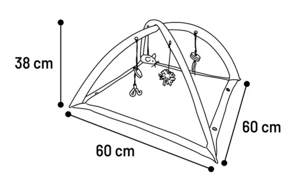 Flamingo Katten Speelmat Zebra