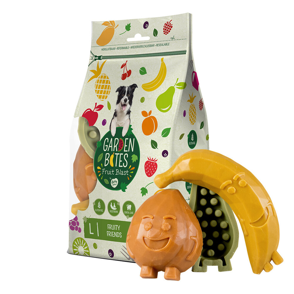 Garden Bites Fruity Friends Vega Hondensnacks