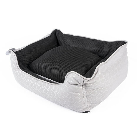 Duvo+ Hondenmand Airmesh zwart/wit