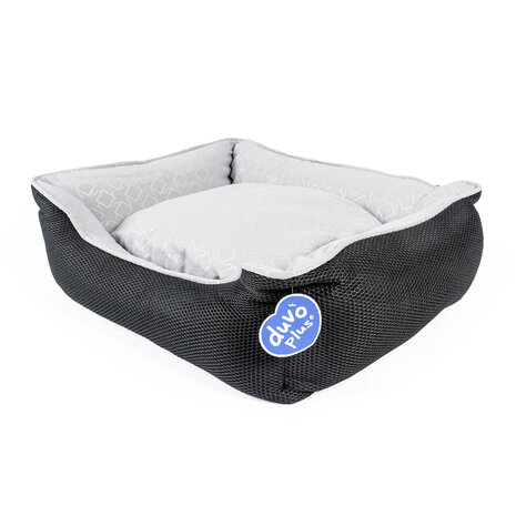 Duvo+ Hondenmand Airmesh zwart/wit