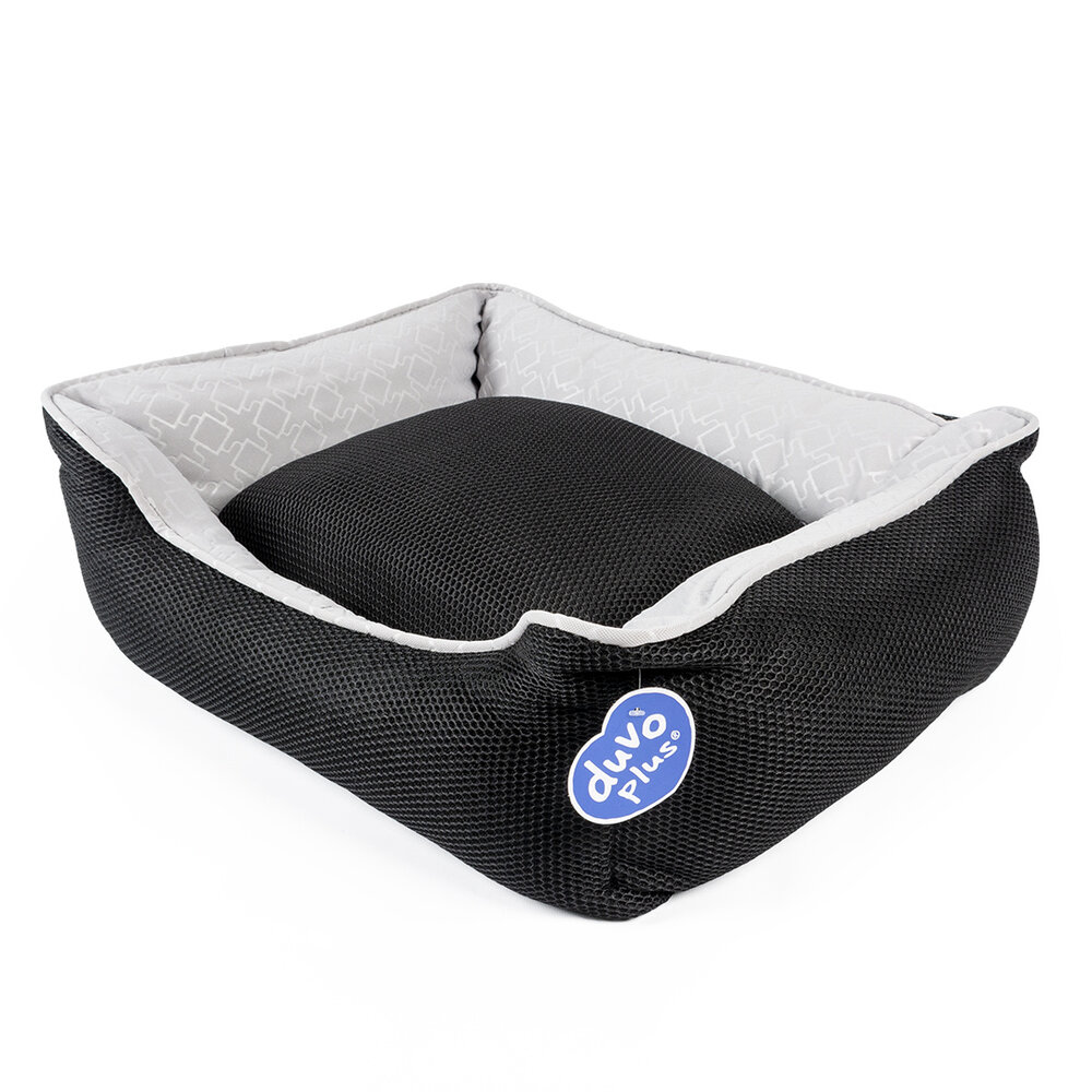 Duvo+ Hondenmand Airmesh zwart/wit