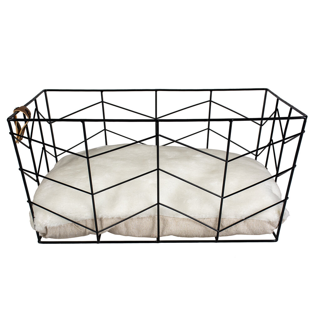 Duvo+ Caviar Metalen Mand Rechthoek zwart