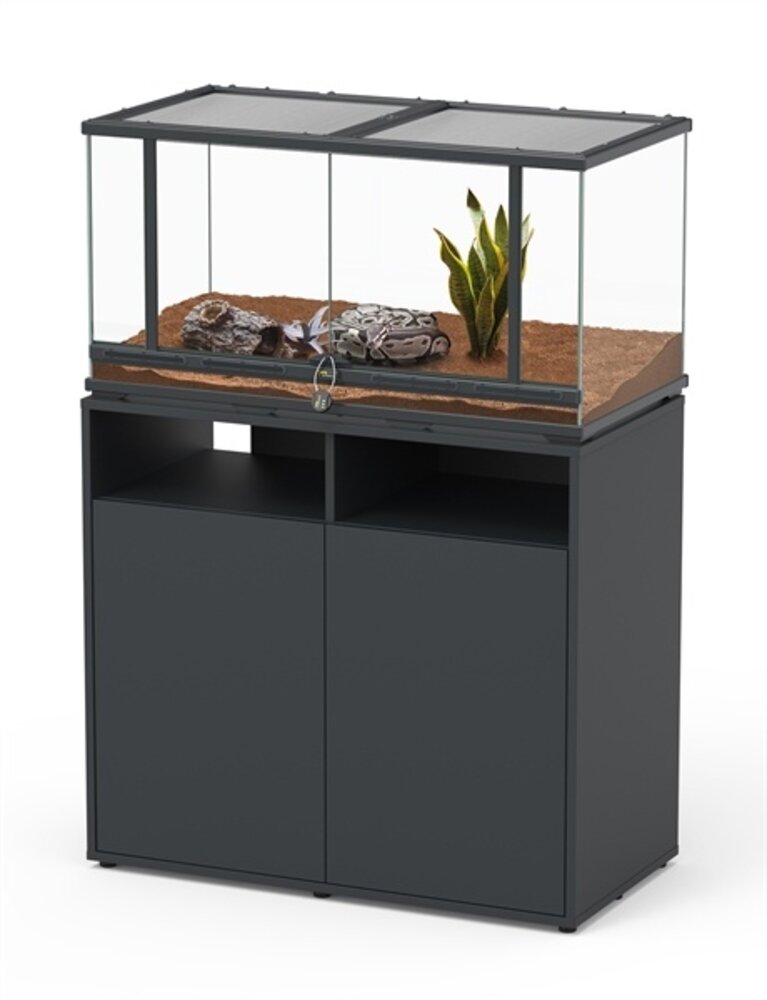 Aquatlantis Terrarium Meubel zwart 88 x 45 cm