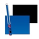 AquaNova Foto achterwand Zwart/Blauw AquaNova Foto achterwand Zwart/Blauw