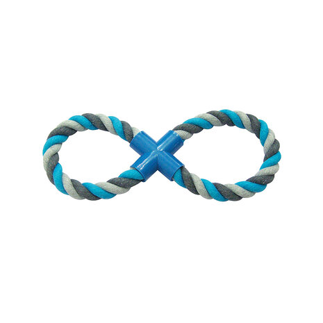 Duvo+ Katoenen 8 Trekring grijs/blauw