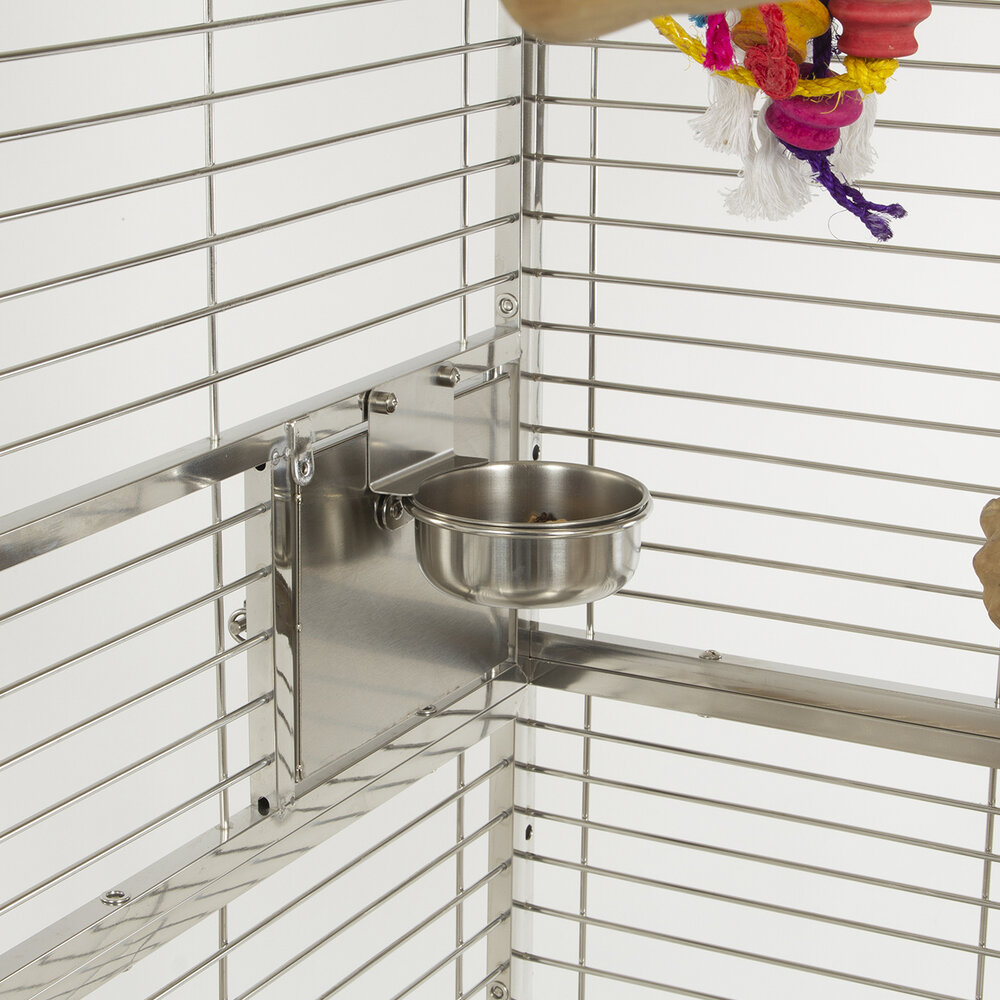 Montana Stainless Steel Papegaaienkooi Arkansas I RVS