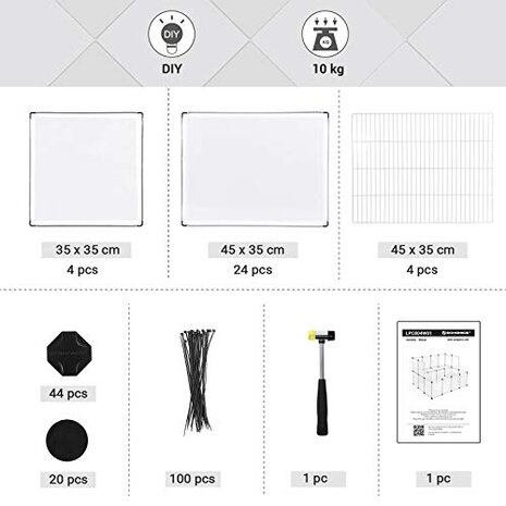 Pets Gifts Knaagdieren Ren kunststof met Verdieping