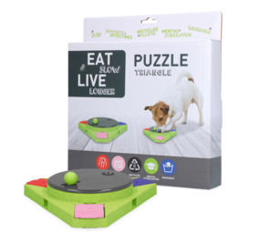 Eat Slow Live Longer Honden Puzzel Triangle Eat Slow Live Longer Honden Puzzel Triangle