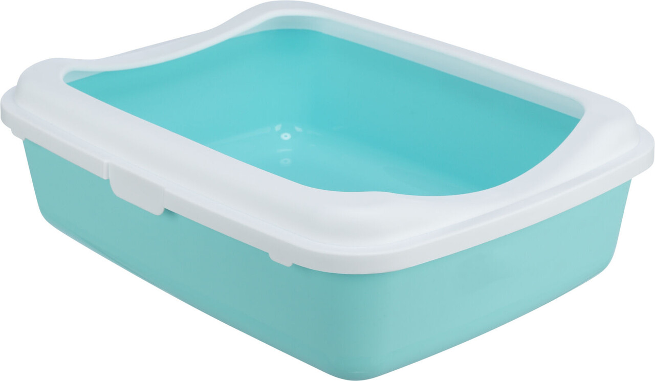 Trixie Open Kattenbak mintgroen/wit