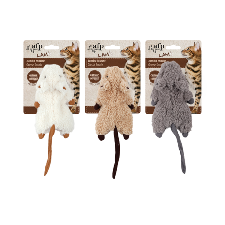 All For Paws Lambswool-Jumbo Crinkle Catnip Rodent All For Paws Lambswool-Jumbo Crinkle Catnip Rodent