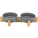 Trixie Dinnerset Kermaiek Bamboe houder Trixie Dinnerset Kermaiek Bamboe houder