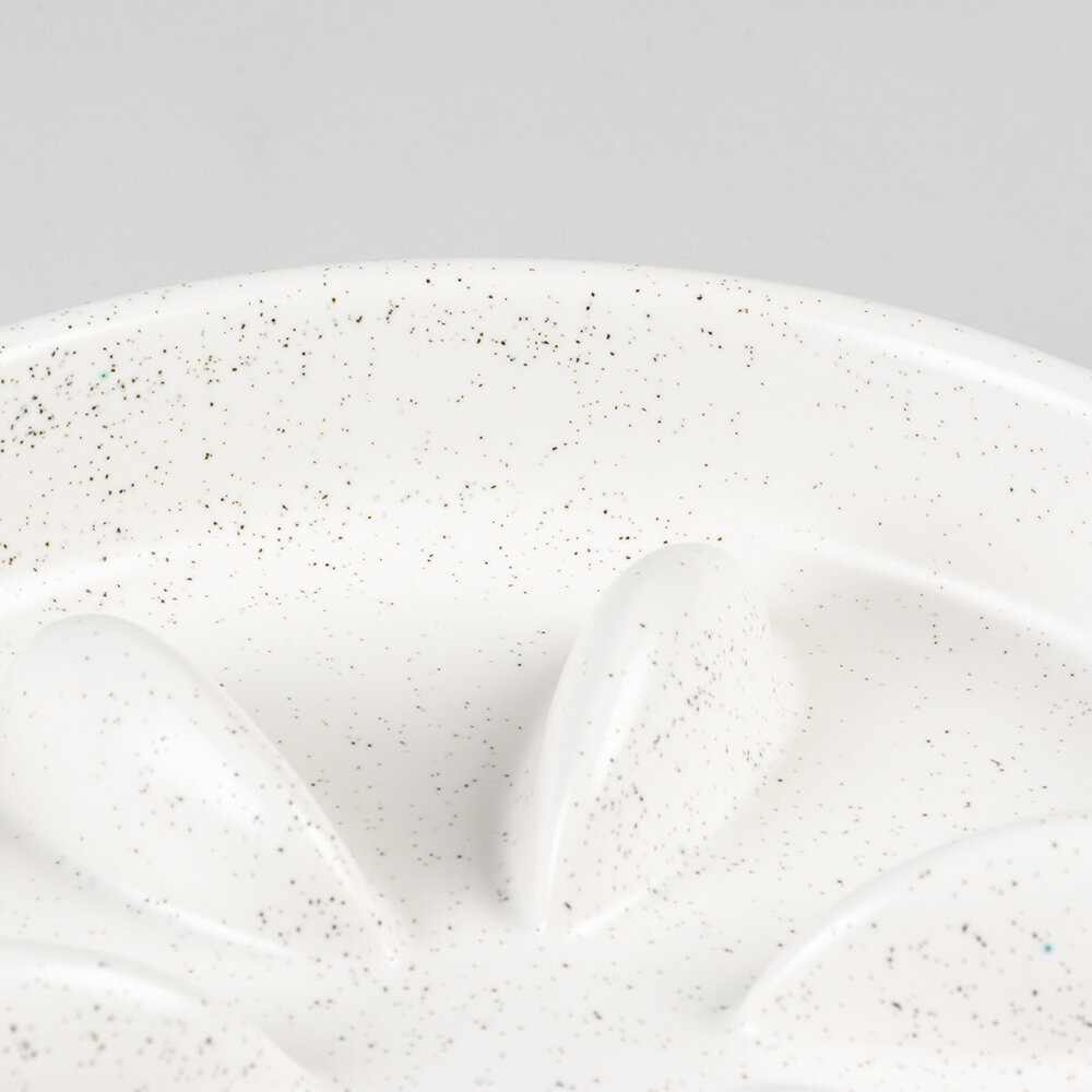 Duvo+ Keramische Schrokbak Stone Speckle wit