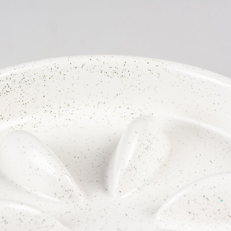 Duvo+ Keramische Schrokbak Stone Speckle wit