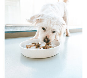 Duvo+ Keramische Schrokbak Stone Speckle wit