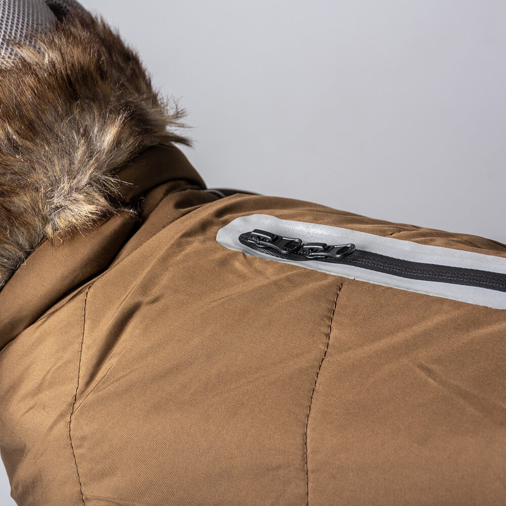 Duvo+ Hondenjas Fluffy Kap Kaki