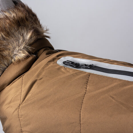 Duvo+ Hondenjas Fluffy Kap Kaki