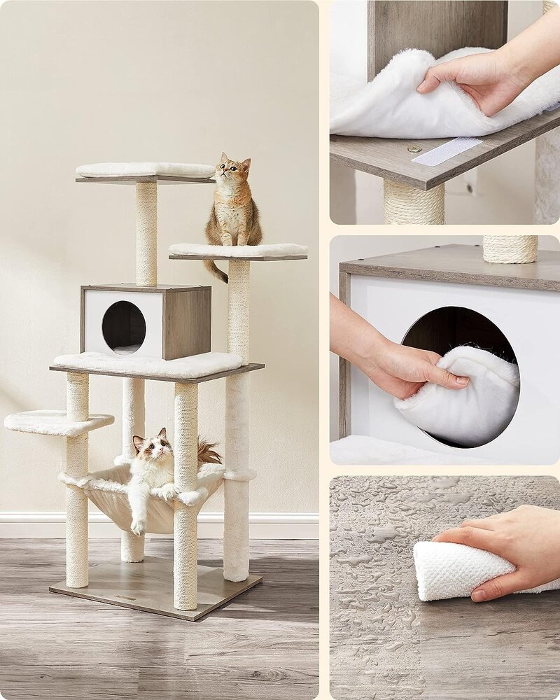 Pets Gifts Houten Krabpaal Oberau grijs