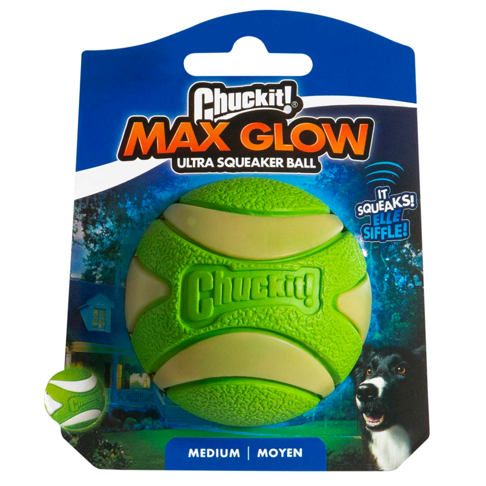 Chuckit Max Glow Ultra Squeaker Chuckit Max Glow Ultra Squeaker