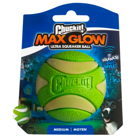 Chuckit Max Glow Ultra Squeaker Chuckit Max Glow Ultra Squeaker