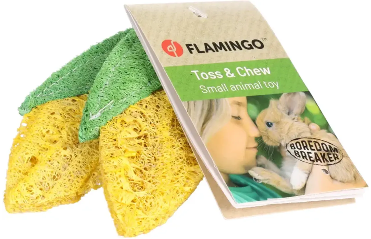 Flamingo Knaagdierspeelgoed Kanda Geel & Groen