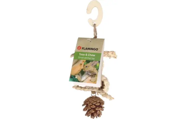 Flamingo Knaagdierspeelgoed Sahra met Bal
