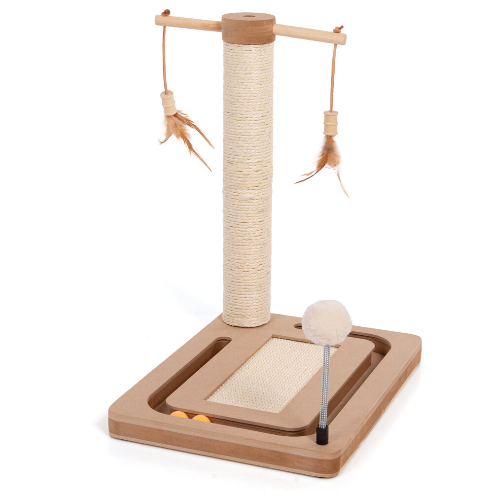 CanadianCat Company Playtop Krabstam met Speeltjes CanadianCat Company Playtop Krabstam met Speeltjes