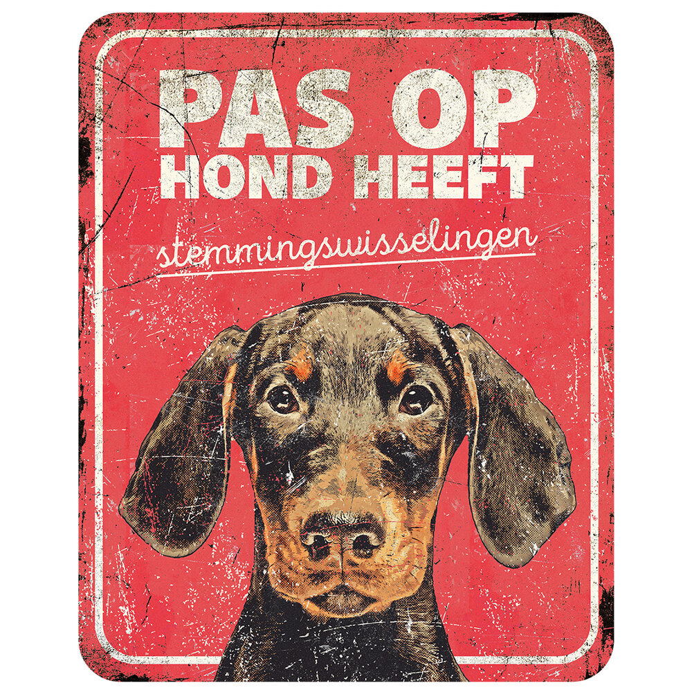 D&D Waakbord Dobermann rood D&D Waakbord Dobermann rood