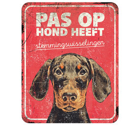 D&D Waakbord Dobermann rood D&D Waakbord Dobermann rood