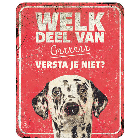D&D Waakbord Dalmatiër rood D&D Waakbord Dalmatiër rood