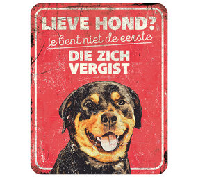 D&D Waakbord Rottweiler rood D&D Waakbord Rottweiler rood