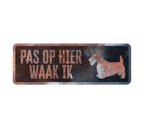 D&D Waakbord Terrier zwart D&D Waakbord Terrier zwart