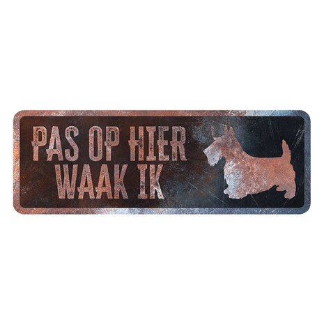 D&D Waakbord Terrier zwart D&D Waakbord Terrier zwart