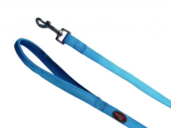 Pet Nova Hondenriem 120 cm blauw Neopreen Comfort