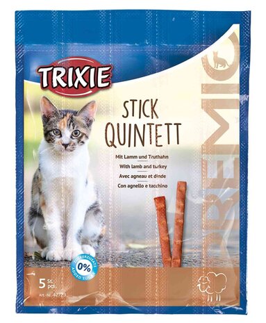 Trixie Premio Stick Quintett met lam en kalkoen Trixie Premio Stick Quintett met lam en kalkoen