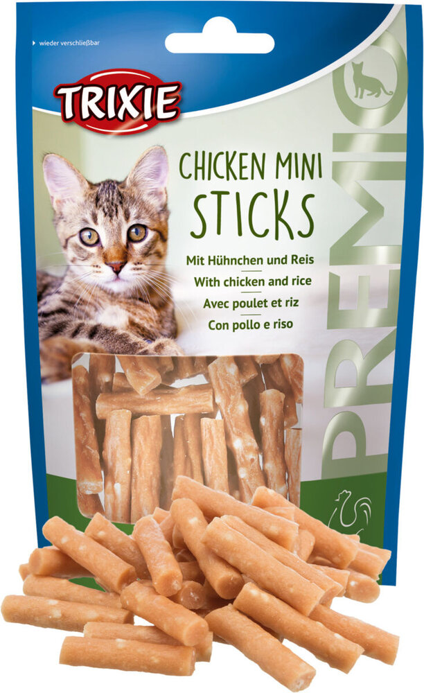 Trixie Kattensnack Premio Kip Mini Sticks Trixie Kattensnack Premio Kip Mini Sticks