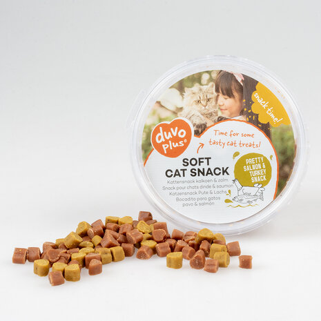 Duvo+ Zachte Kattensnacks Kalkoen & Zalm Duvo+ Zachte Kattensnacks Kalkoen & Zalm