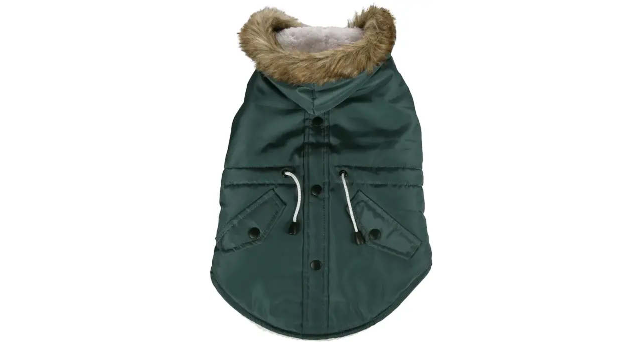 Flamingo Winterjas Hond Kimo groen