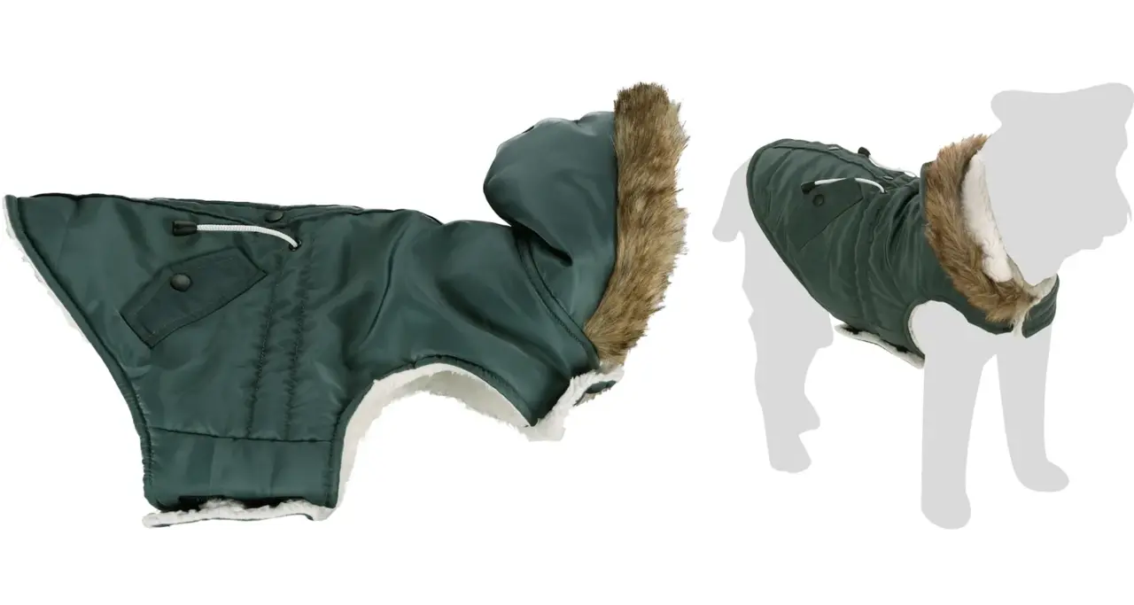 Flamingo Winterjas Hond Kimo groen