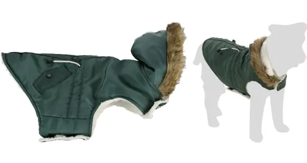 Flamingo Winterjas Hond Kimo groen