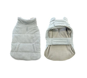 Duvo+ Hondenjas Corduroy grijs Duvo+ Hondenjas Corduroy grijs