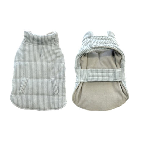 Duvo+ Hondenjas Corduroy grijs