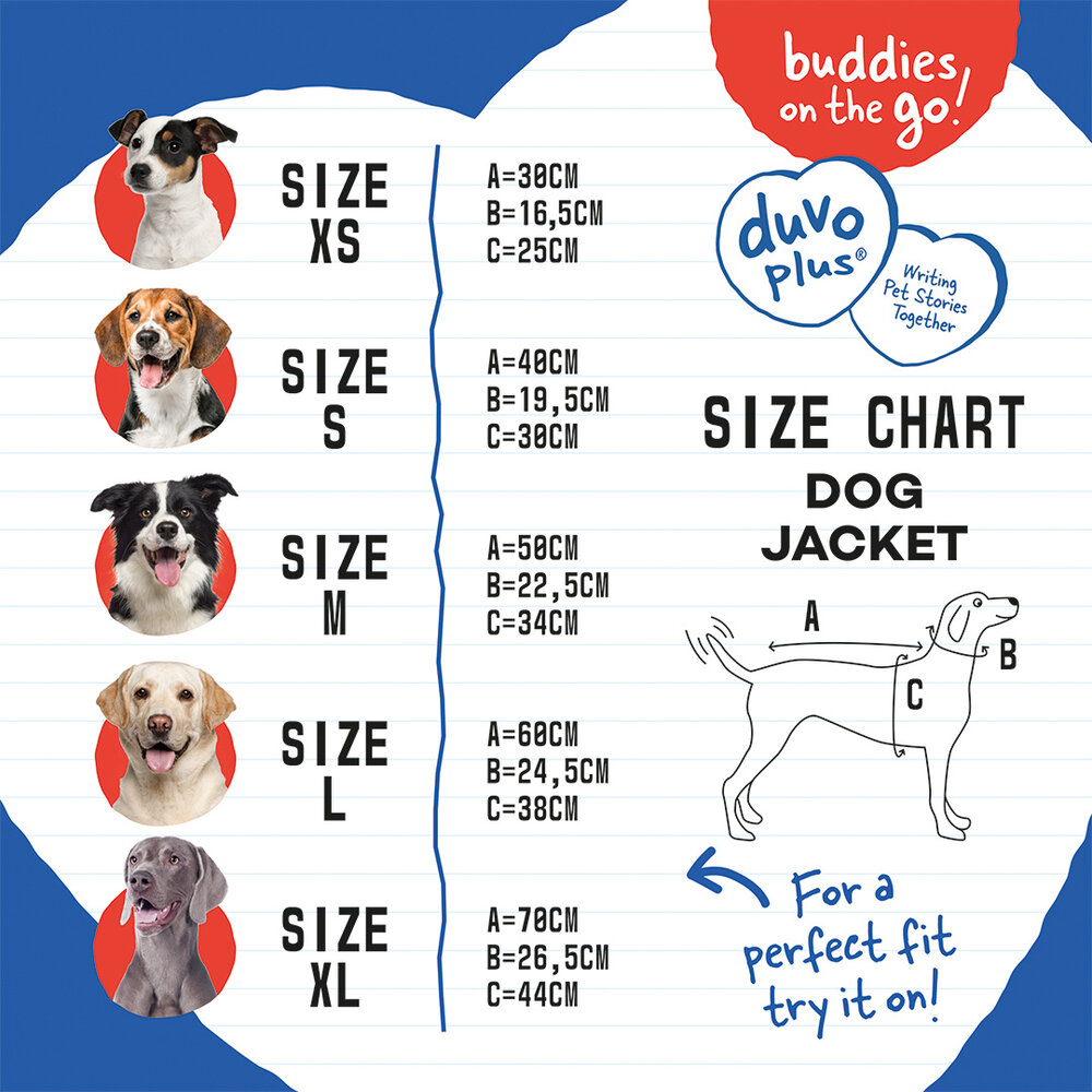 Duvo+ Hondenjas Puffer zwart/wit Duvo+ Hondenjas Puffer zwart/wit