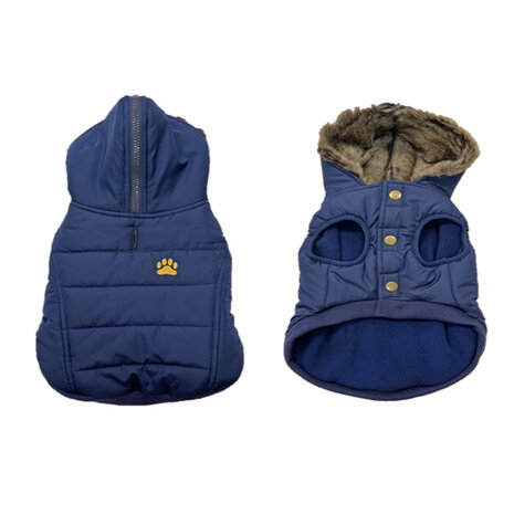Duvo+ Hondenjas Puffer blauw Duvo+ Hondenjas Puffer blauw