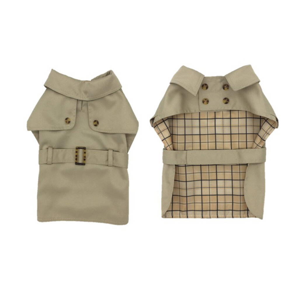 Duvo+ Hondenjas Trench Coat beige Duvo+ Hondenjas Trench Coat beige
