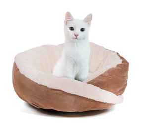 Wallace & Jones Kattenmand Grace beige/bruin Wallace & Jones Kattenmand Grace beige/bruin